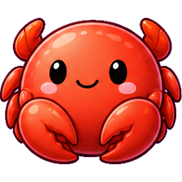 A cute red crab piece